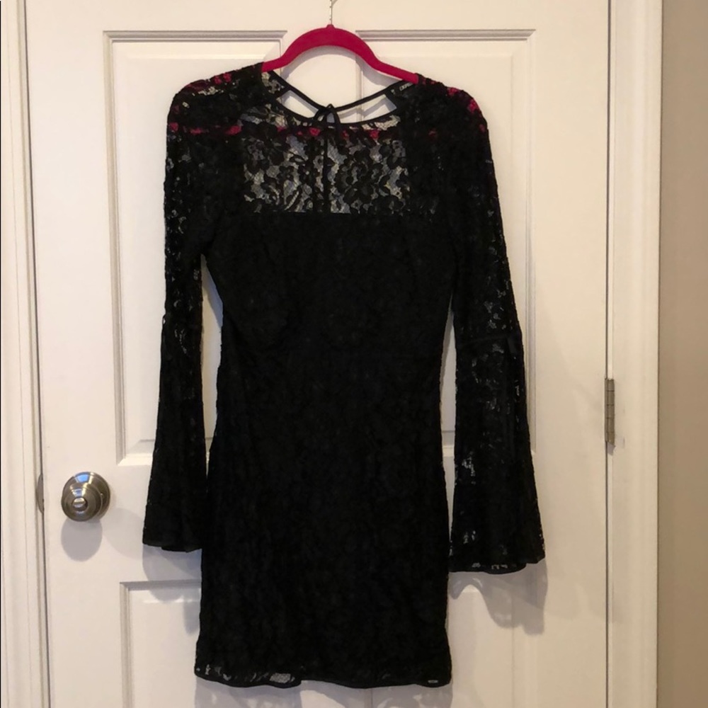 Express Black Lace Dress